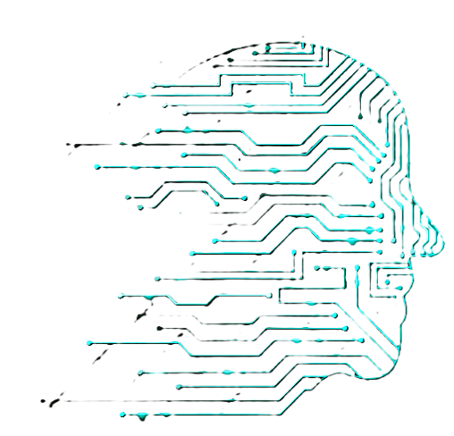 AI Neon Head